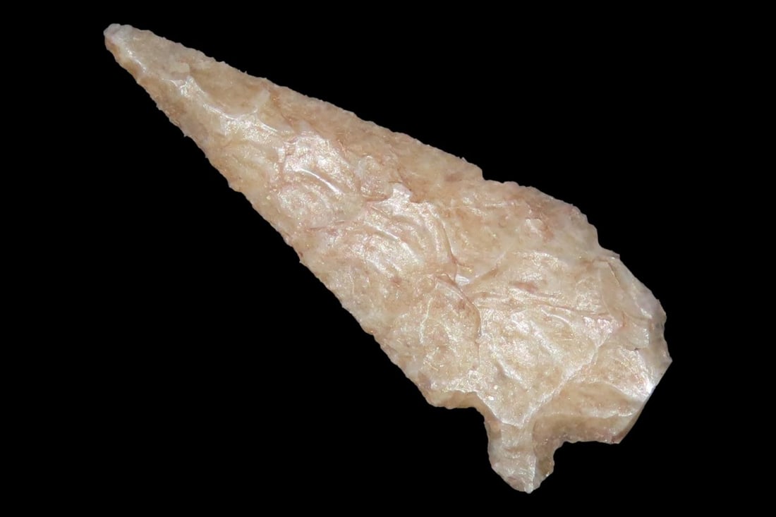 Wafer thin Double Notch Bird Point / Arrowhead found in New Mexico. (1 of 8)
