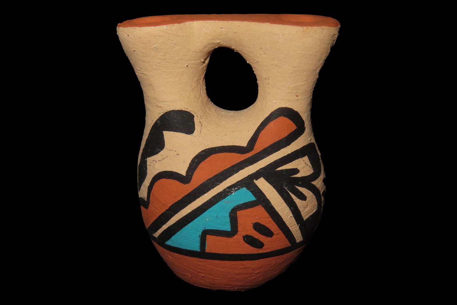 Beautiful Southwest Pueblo / Jemez Indians Pottery Wedding Vase / Jar / Bowl. Original Hand Painted (1 of 7)