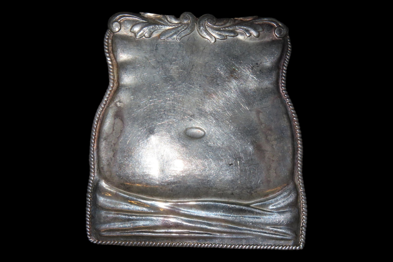 4" Vintage 1800s Silver-Plated Ex Voto Milagro Pendant, Colonial Era Religious Offering for Well-Bei: 4" Vintage 1800s Silver-Plated Ex Voto Milagro Pendant, Colonial Era Religious Offering for Well-Being, Healing, or Giving Thanks for a Miracle
