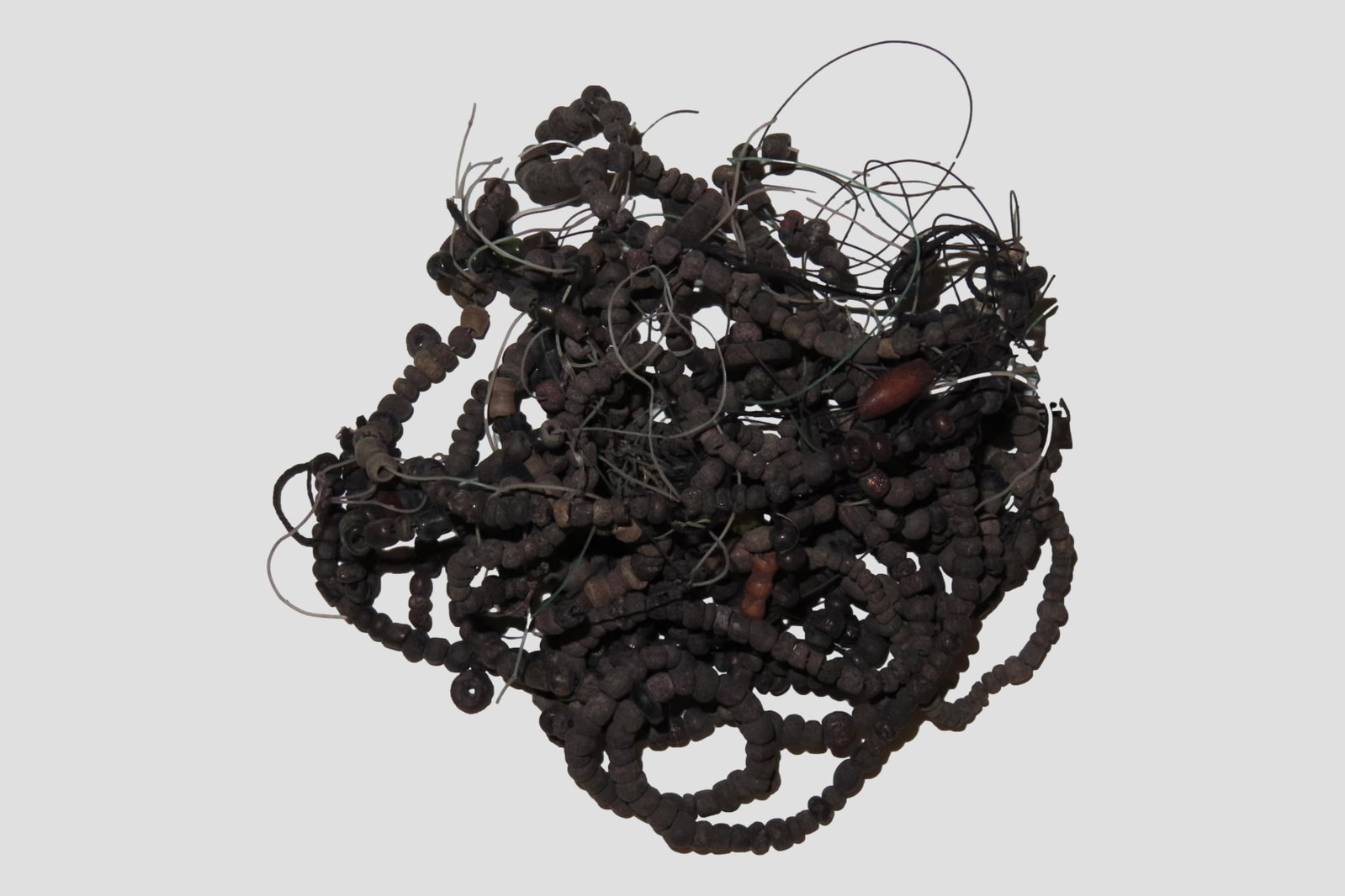 Big Group of Pre-Columbian Drilled Stone Beads, Mexico. (1 of 3)