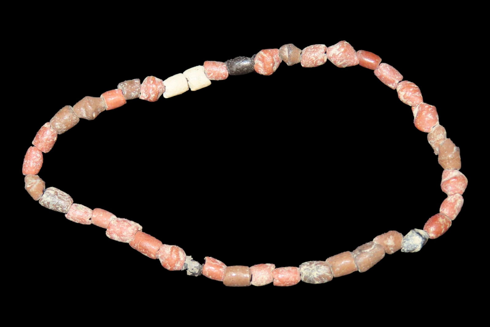 Colorful Strand of Pre-Columbian Drilled Beads, Mexico. (1 of 3)