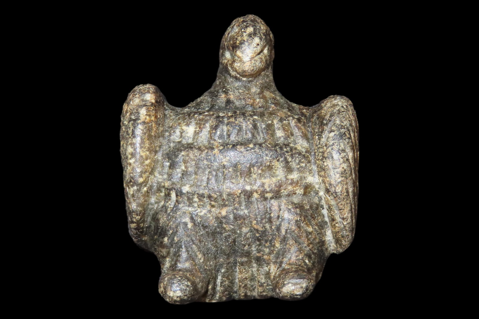 Amazing Pre-Columbian Bird Effigy Carved Stone Pendant, Mexico. Very Detailed example. (1 of 4)