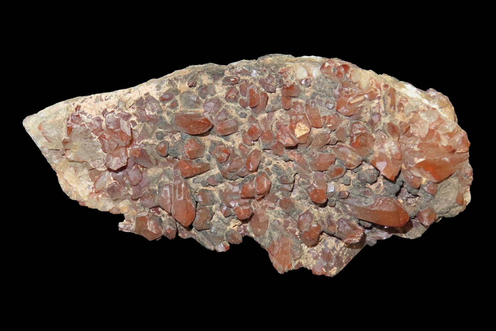 Beautiful Large Red Quartz Crystal Cluster, Great Display Specimen. (1 of 6)