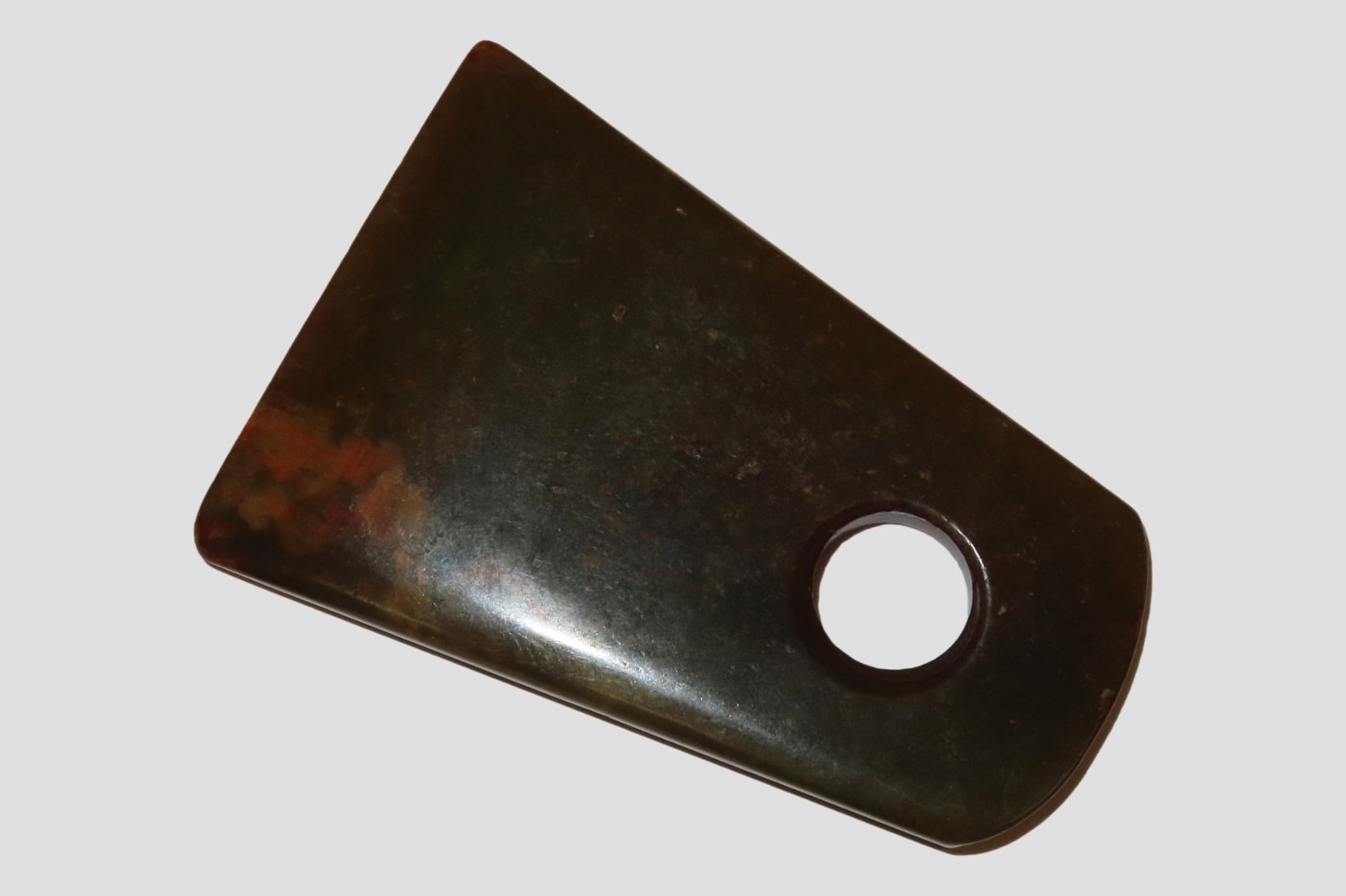Nice Antique Chinese Hongshan Culture Jade Effigy Pendant, Hand Made Example.: Nice Antique Chinese Hongshan Culture Jade Effigy Pendant, Hand Made Example.