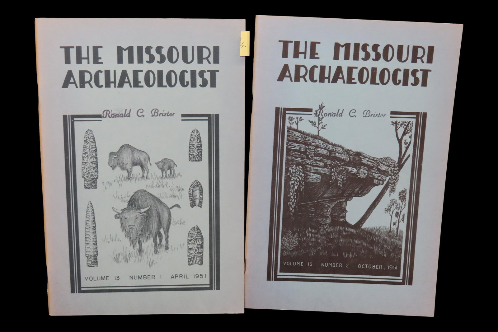 2 Hard to find Early Issues of the Missouri Archaeologist, 1951. Full of Pics & Articles on all (1 of 3)