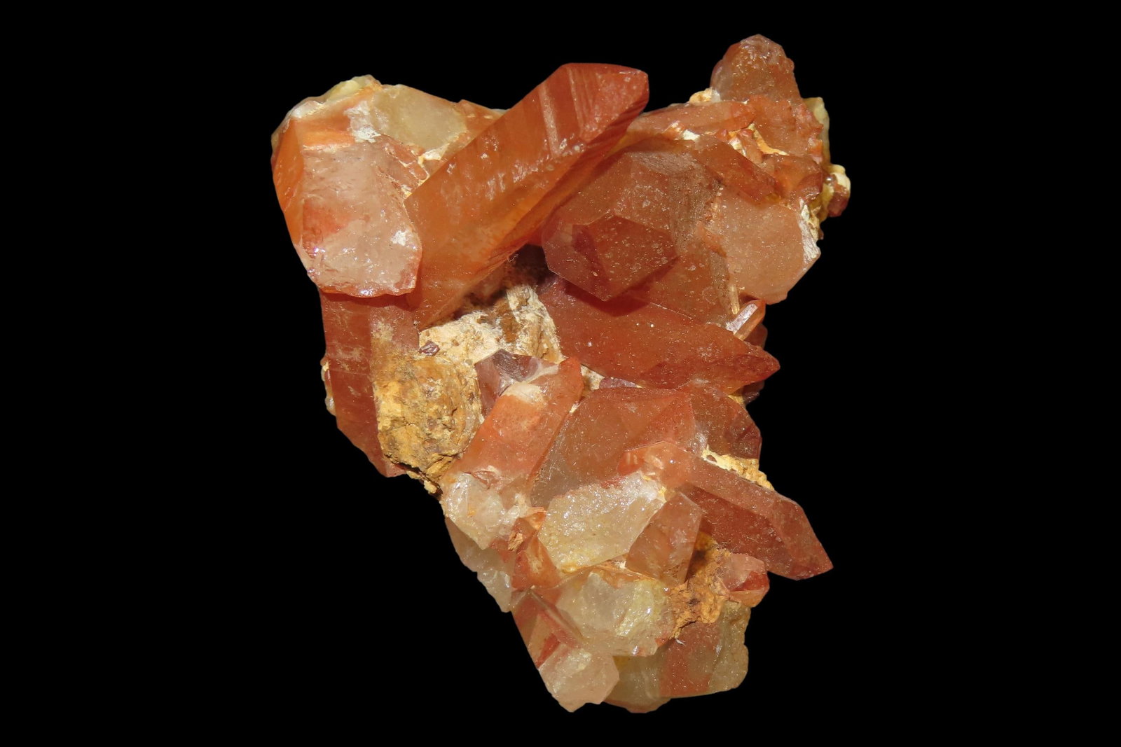 Beautiful Large Red Quartz Crystal Cluster, Great Display Specimen. (1 of 5)
