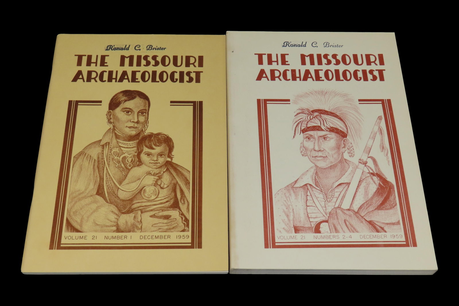 Complete Set of 1959 Missouri Archaeologist, with Pictures and Articles on Artifacts and Sites, Incl: Complete Set of 1959 Missouri Archaeologist, with Pictures and Articles on Artifacts and Sites, Including Pottery