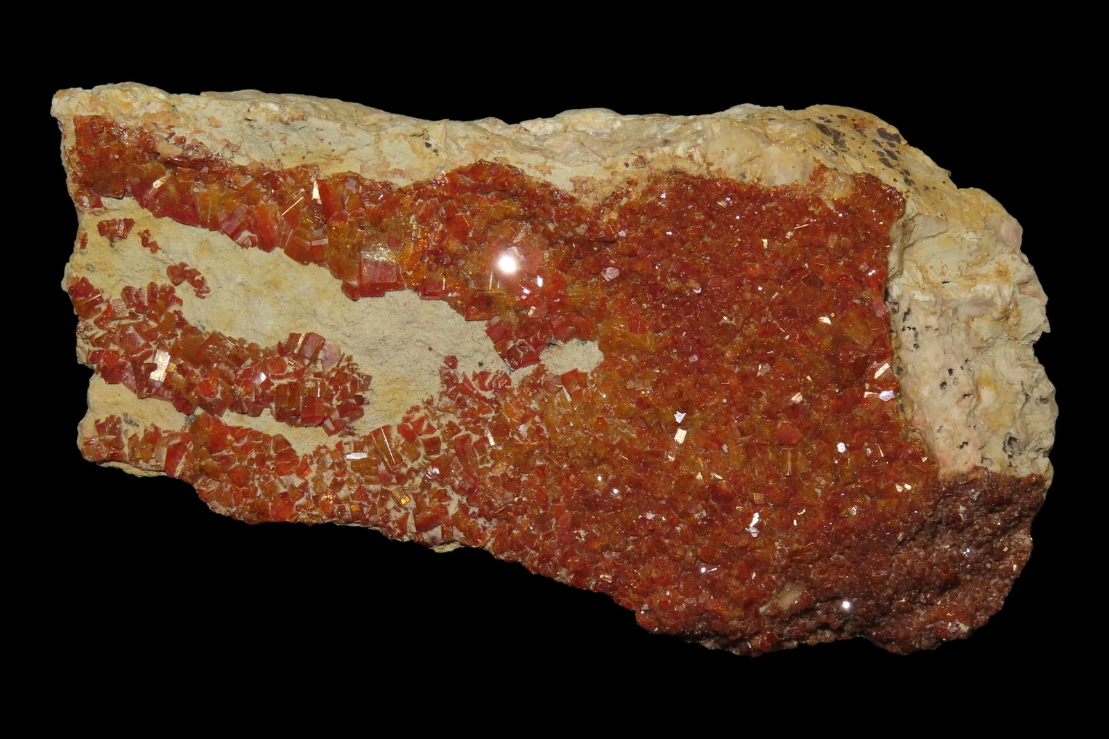 Beautiful Large Red Quartz Crystal Cluster, Great Display Specimen. (1 of 5)