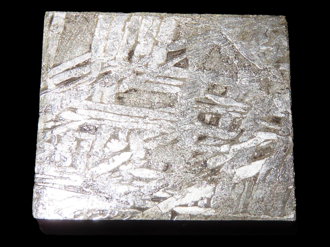 Nice Cut & Polished Meteorite Slab, 29 grams, Beautiful Windmanstatten Pattern (1 of 5)