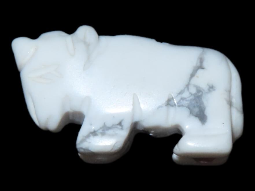 Nice Marble Zuni Fetish Buffalo Effigy Bead, Animal Effigy, Great Example (1 of 4)