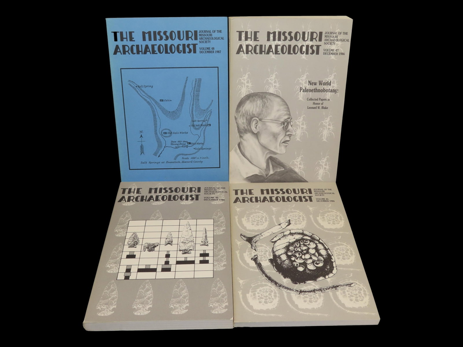 Lot of 1980's Missouri Archaeologist. Full of Pics & Articles on all kinds of Artifacts & Sites. (1 of 3)