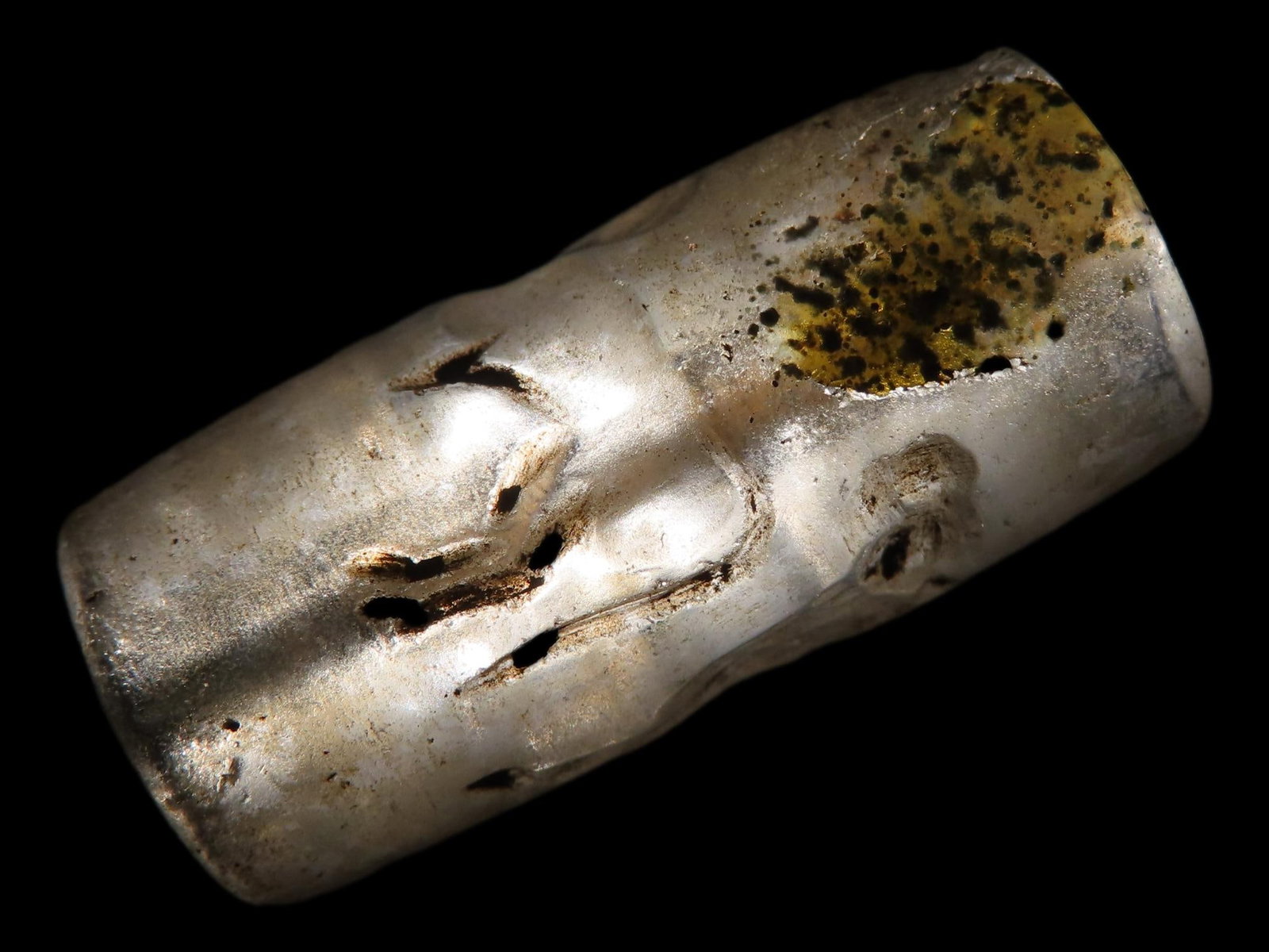 Ancient Roman Viking Engraved Intaglio Seal Bead (1 of 7)