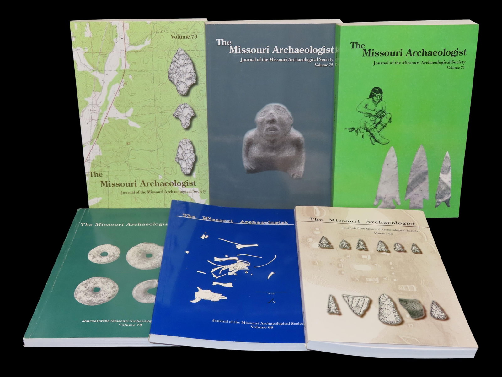 Lot of 6 Missouri Archaeologist. Full of Pics & Articles on all kinds of Artifacts & Sites. (1 of 4)