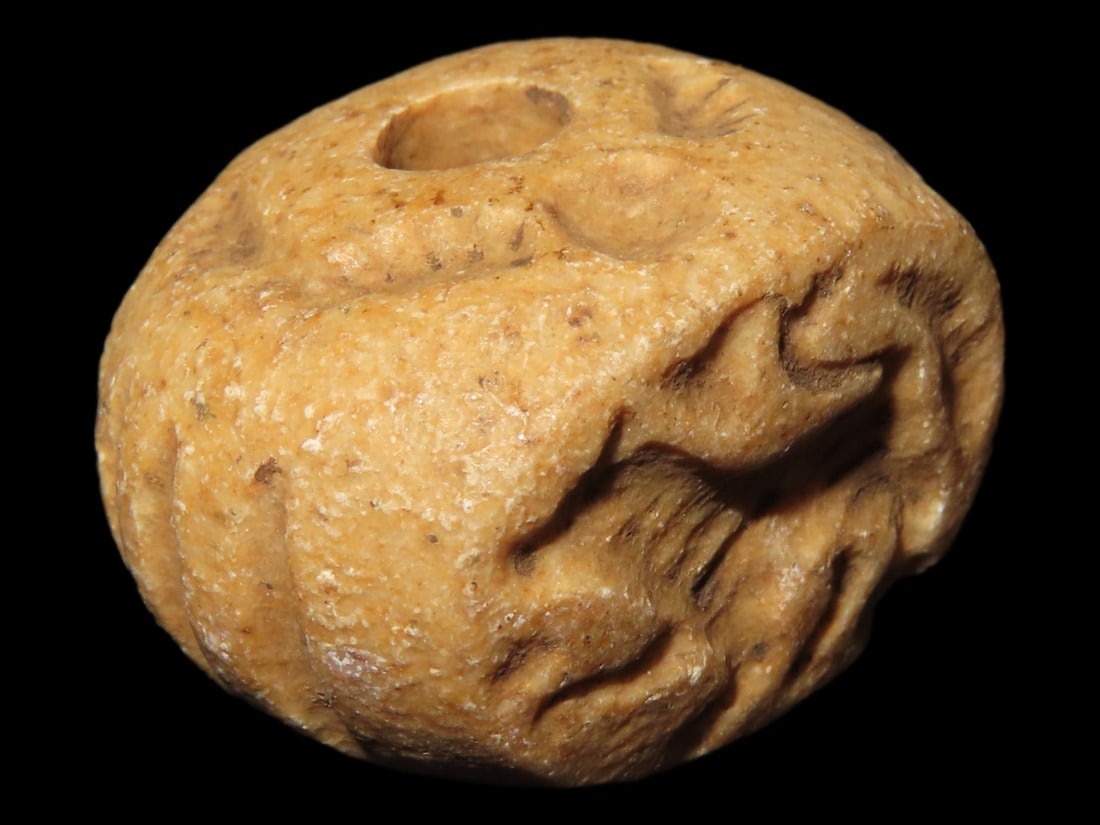 Ancient Roman Viking Engraved Intaglio Seal Bead (1 of 6)