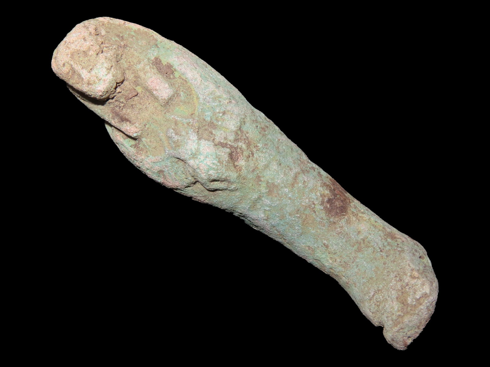 Egyptian Ushtabi / Shabti 1085-730 BC, Faience, Nice Example with nice Original Paint & Great Patina (1 of 6)