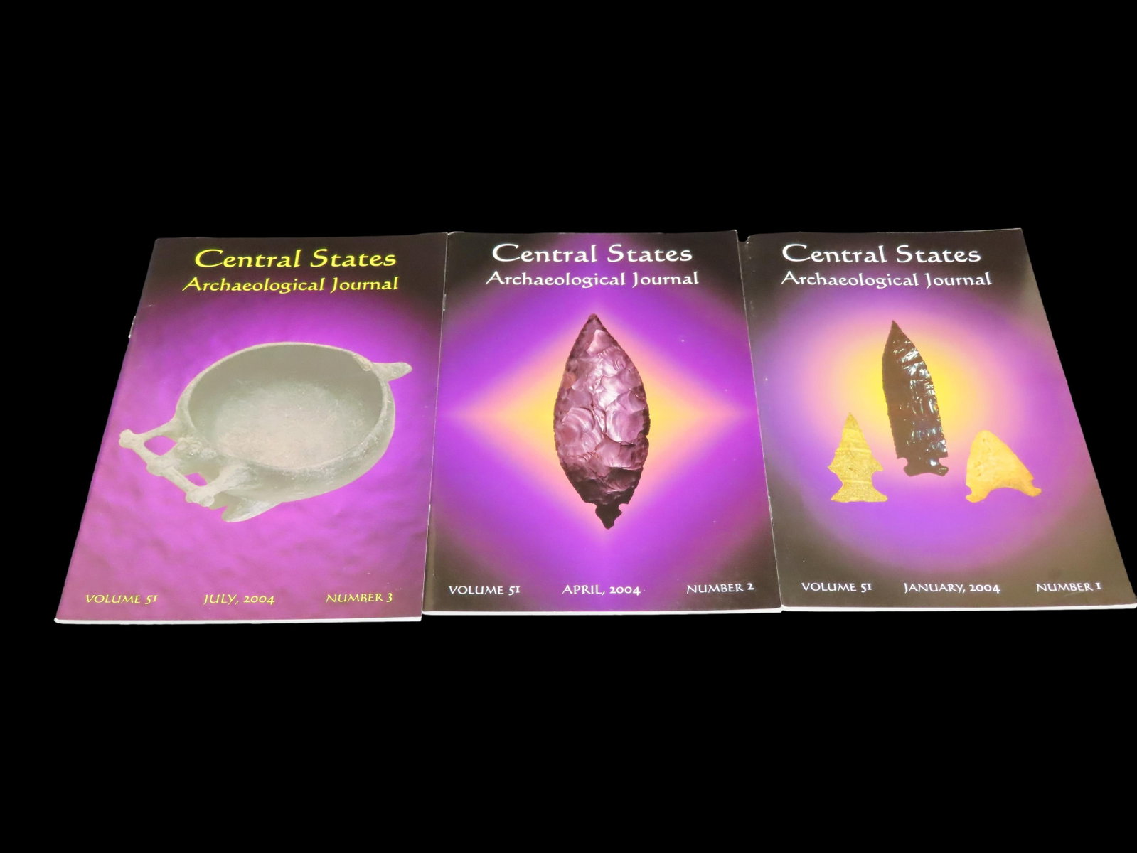 SET OF 3 CENTRAL STATES ARCHAEOLOGICAL JOURNALS FOR 2004 (1 of 3)