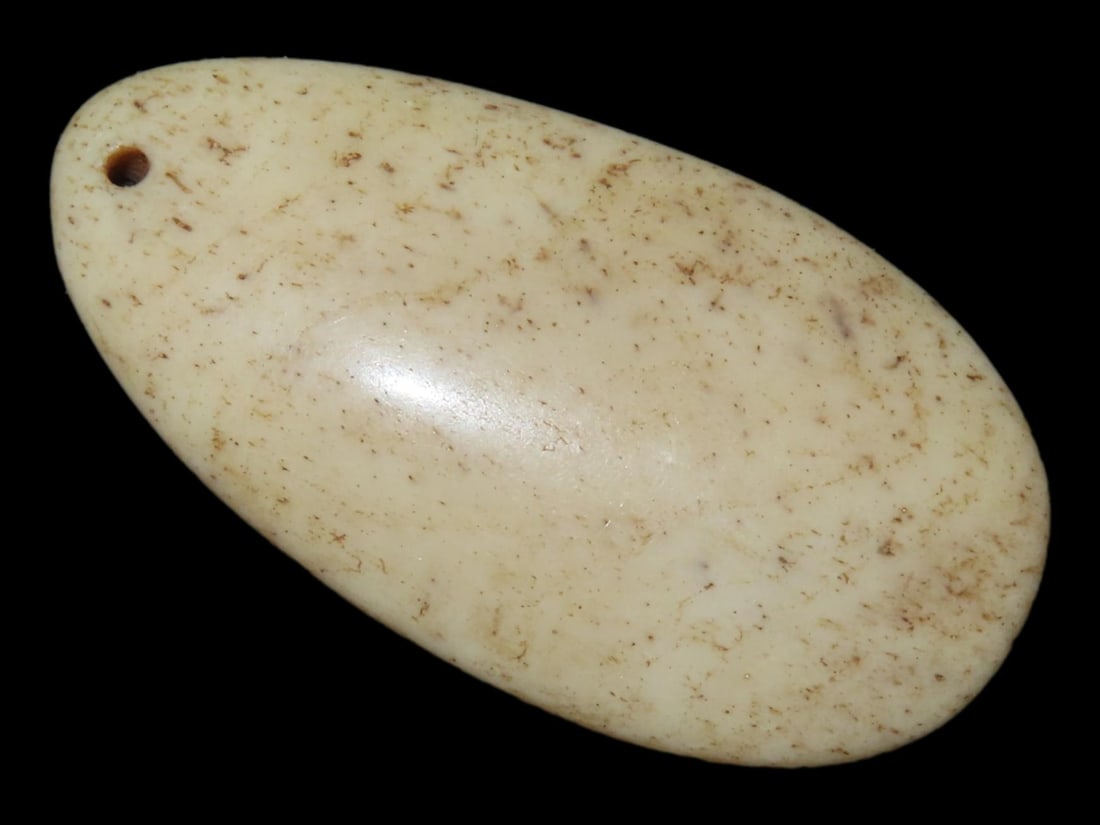 Bone Pendant found in South Dakota. Highly Polished Examples, Mandan Culture, Circa 1600-1700's (1 of 4)