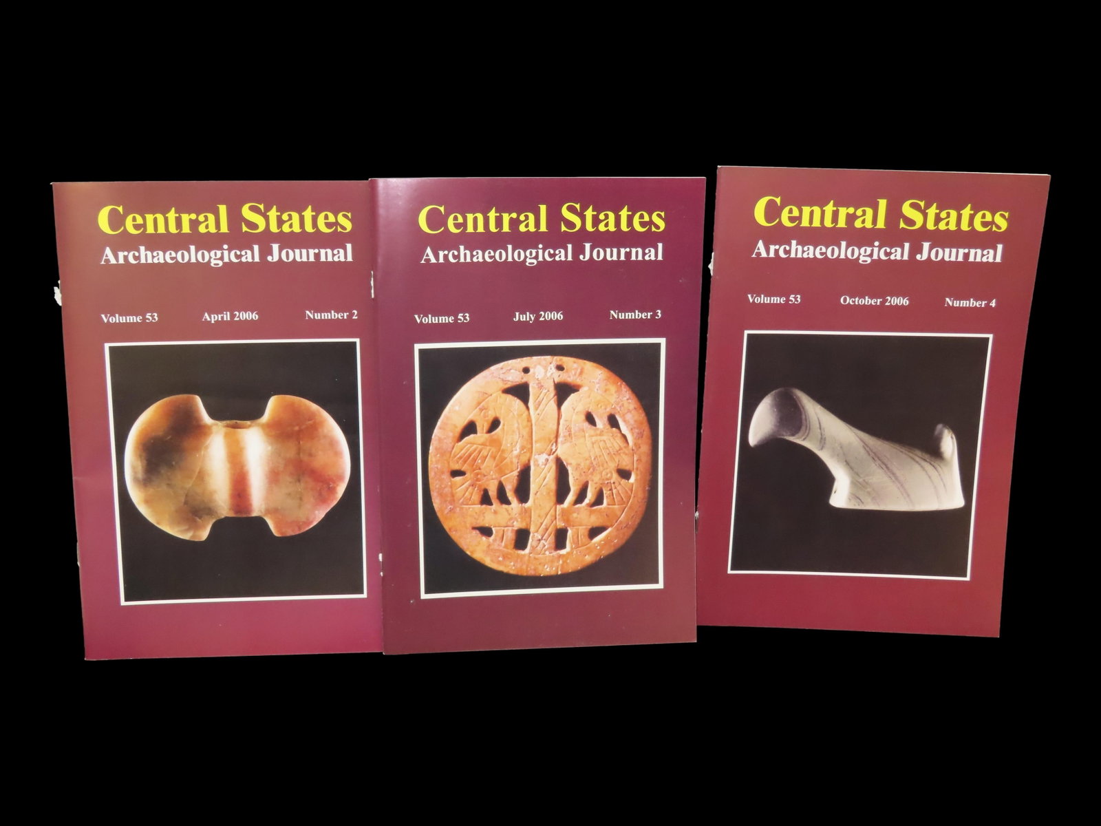 SET OF 3 CENTRAL STATES ARCHAEOLOGICAL JOURNALS FOR 2006 (1 of 3)