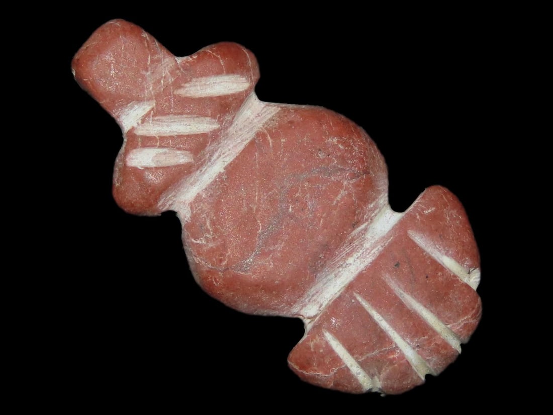 Nice Egyptian Red Stone / Jasper Amulet, Effigy Pendant, 1550-332BC. Great Example: Nice Egyptian Red Stone / Jasper Amulet, Effigy Pendant, 1550-332BC. Great Example