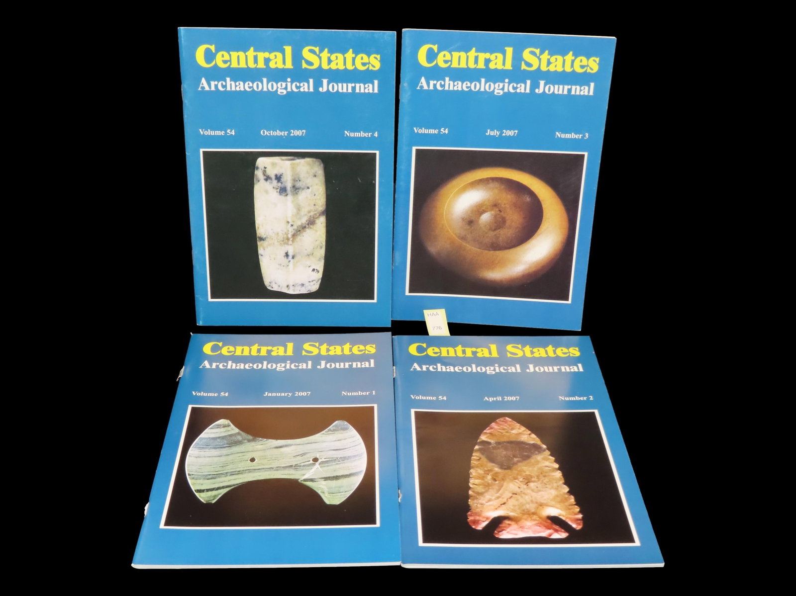 COMPLETE SET OF CENTRAL STATES ARCHAEOLOGICAL JOURNALS FOR 2007 (1 of 3)
