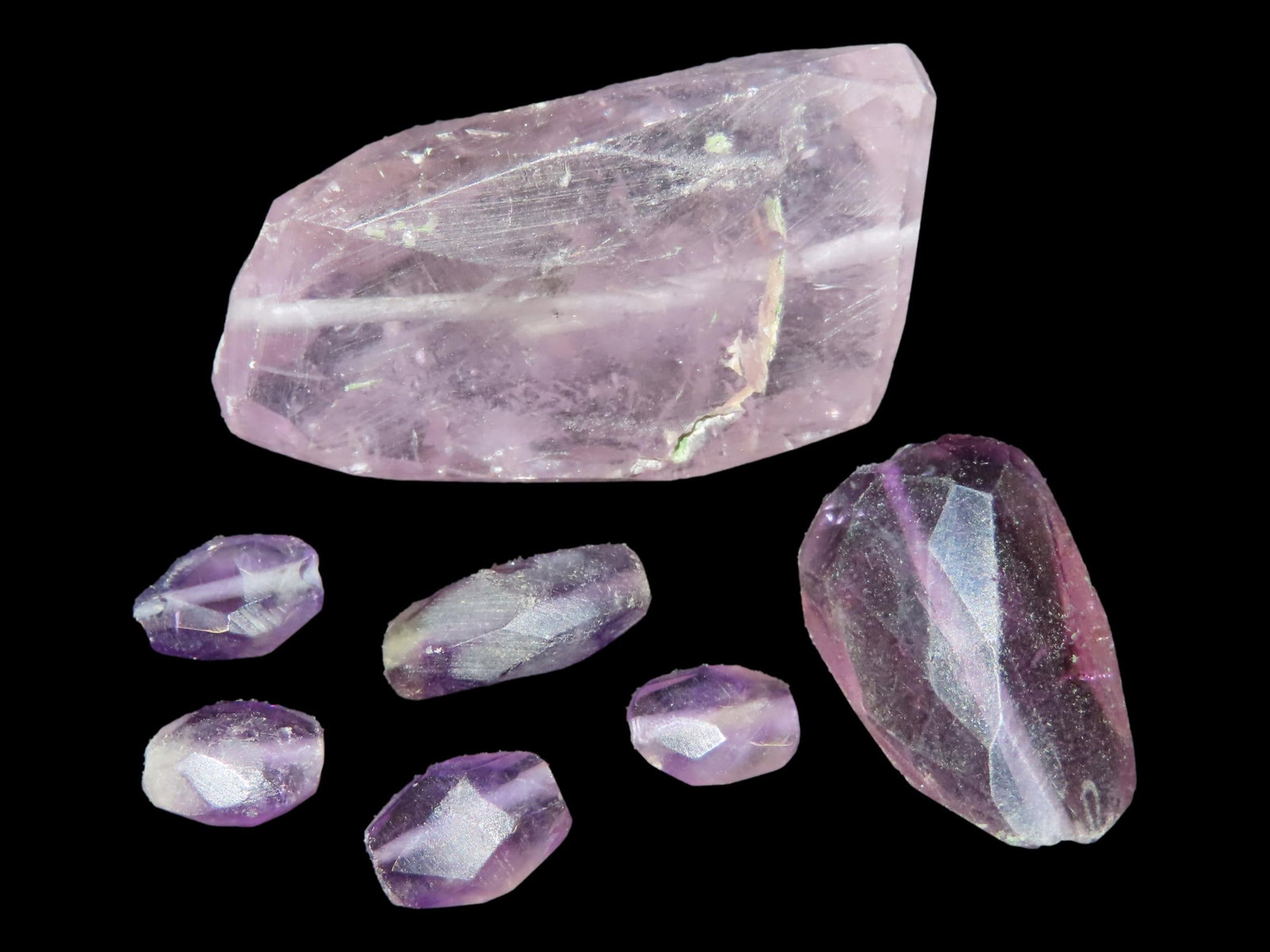 Nice Lot of Ancient Roman Amethyst Beads, Nice Variety of Shapes & Colors: Nice Lot of Ancient Roman Amethyst Beads, Nice Variety of Shapes & Colors