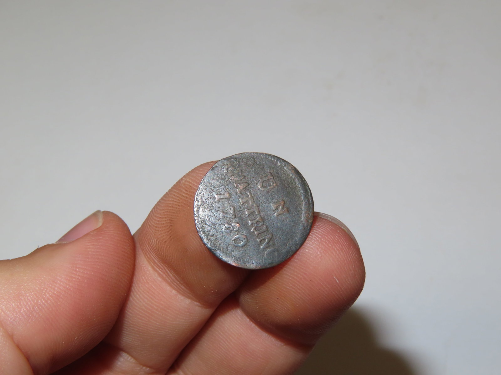 1780 Dated Colonial Era Coin, About the size of a Dime, Great Early 246 Year Old Coin: 1780 Dated Colonial Era Coin, About the size of a Dime, Great Early 246 Year Old Coin