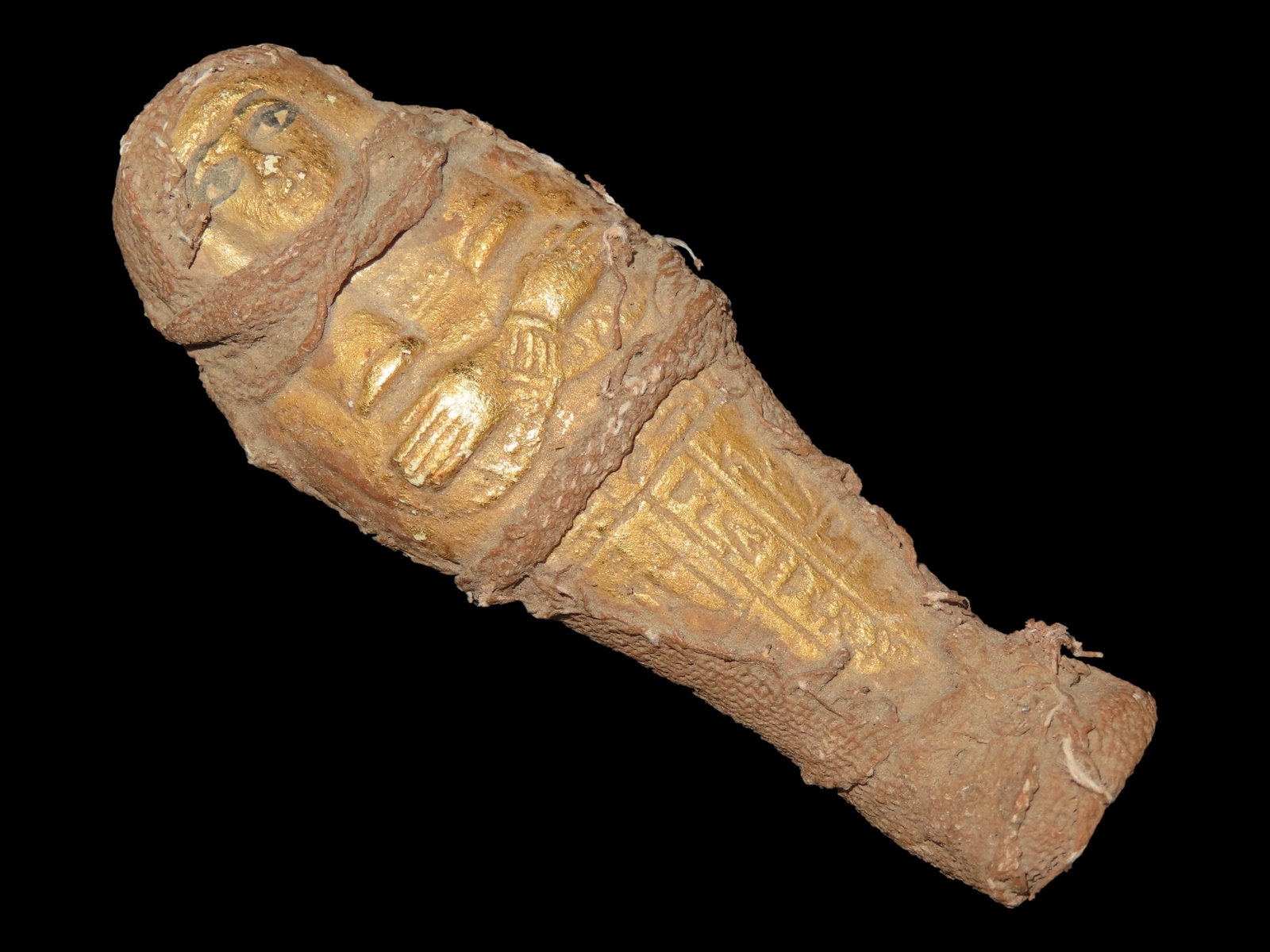 3 15/16" Egyptian Ushtabi / Shabti 1085-730 BC, Faience, Nice Example with nice Patina (1 of 7)