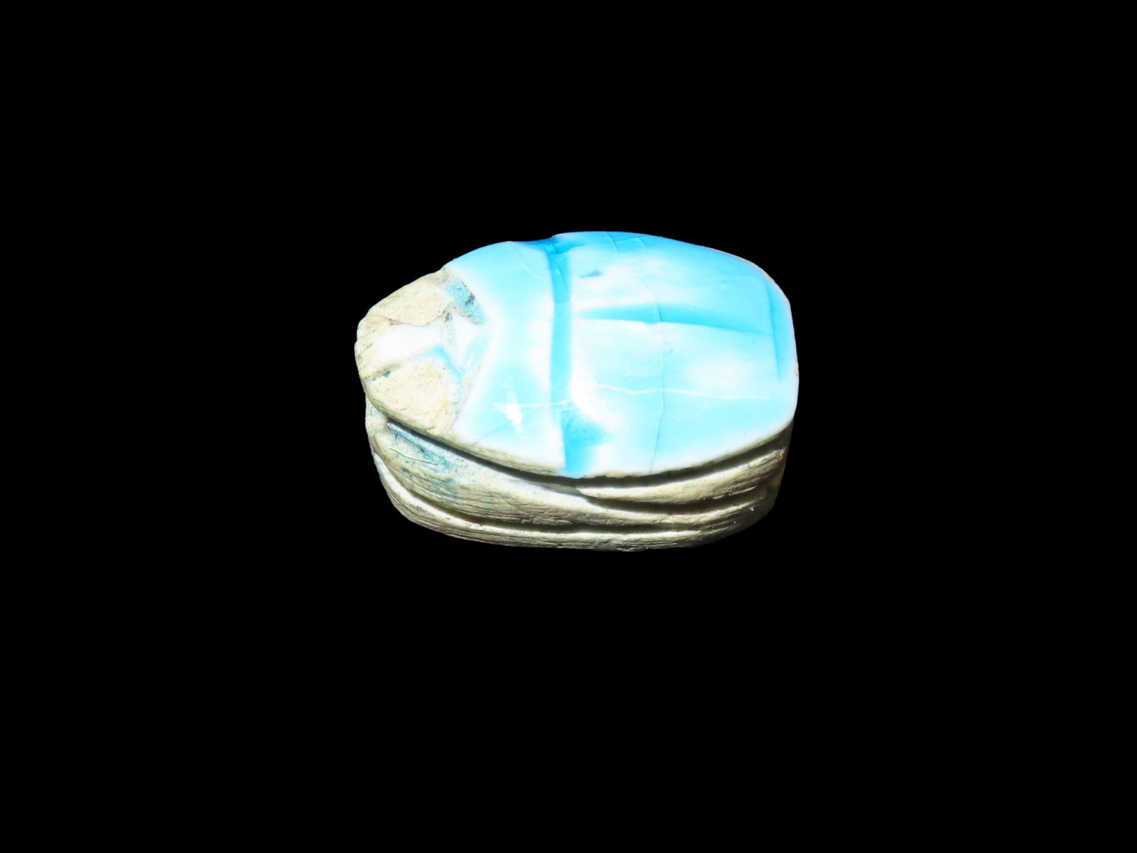Nice Egyptian Scarab Bead, 1085-730 BC, Nice Example with Great Patina (1 of 6)
