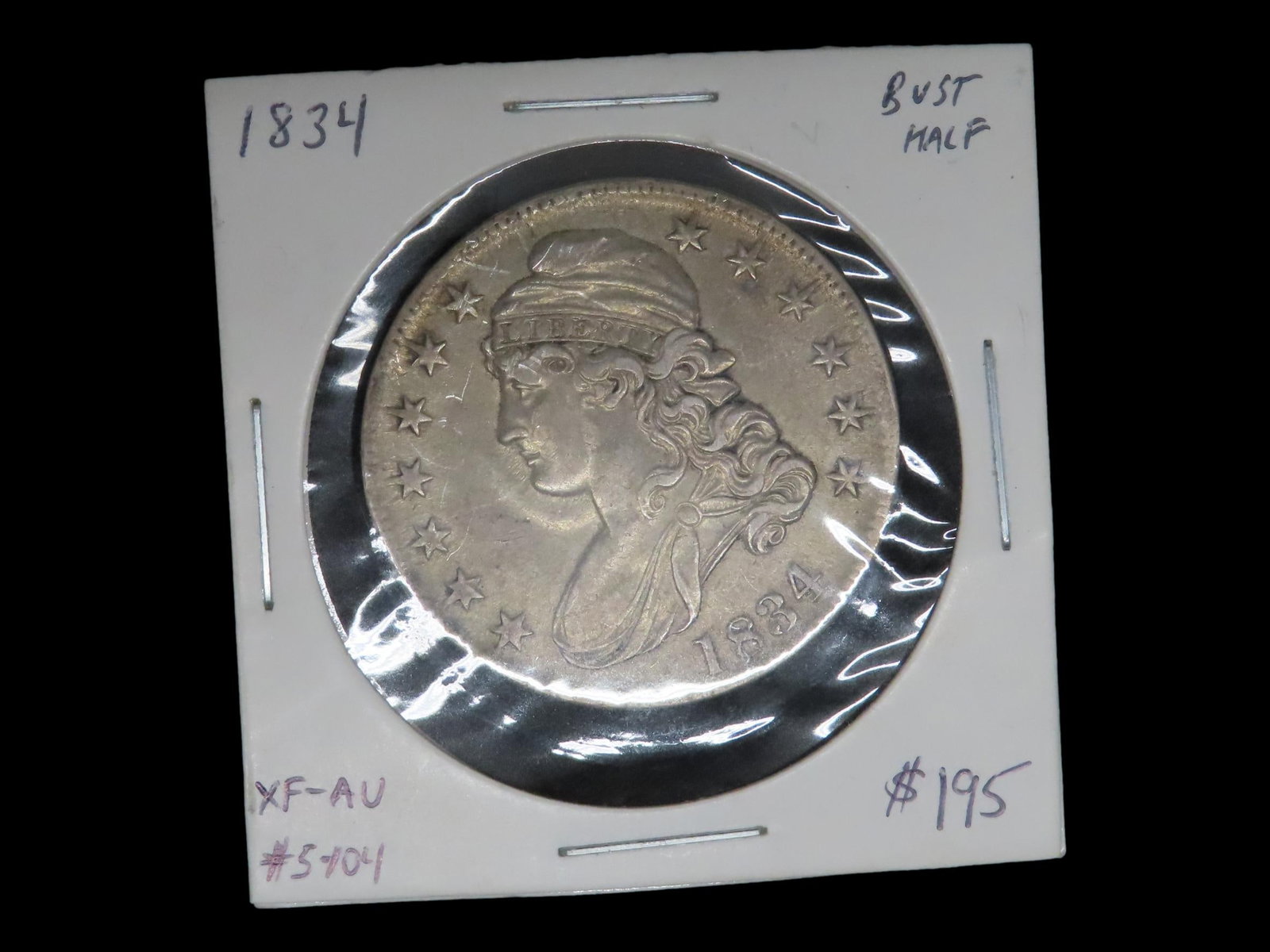 1834 Silver Bust Half Dollar, Lettered Edge, Nice Higher Grade Example XF-AU, Amazing Original: 1834 Silver Bust Half Dollar, Lettered Edge, Nice Higher Grade Example XF-AU, Amazing Original Details & Nice Patina. Early U.S. Coin, Lady Liberty 1/2 $1
