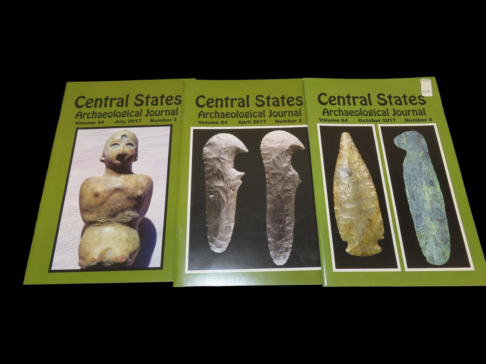 SET OF 3 CENTRAL STATES ARCHAEOLOGICAL JOURNALS FOR 2017 (1 of 6)