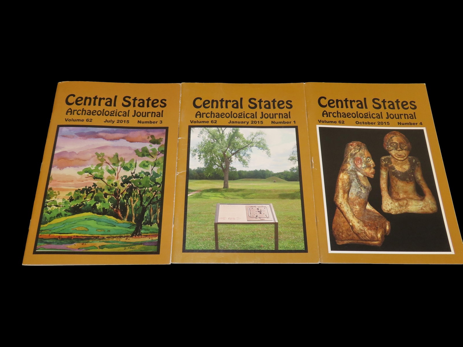 SET OF 3 CENTRAL STATES ARCHAEOLOGICAL JOURNALS FOR 2015 (1 of 5)
