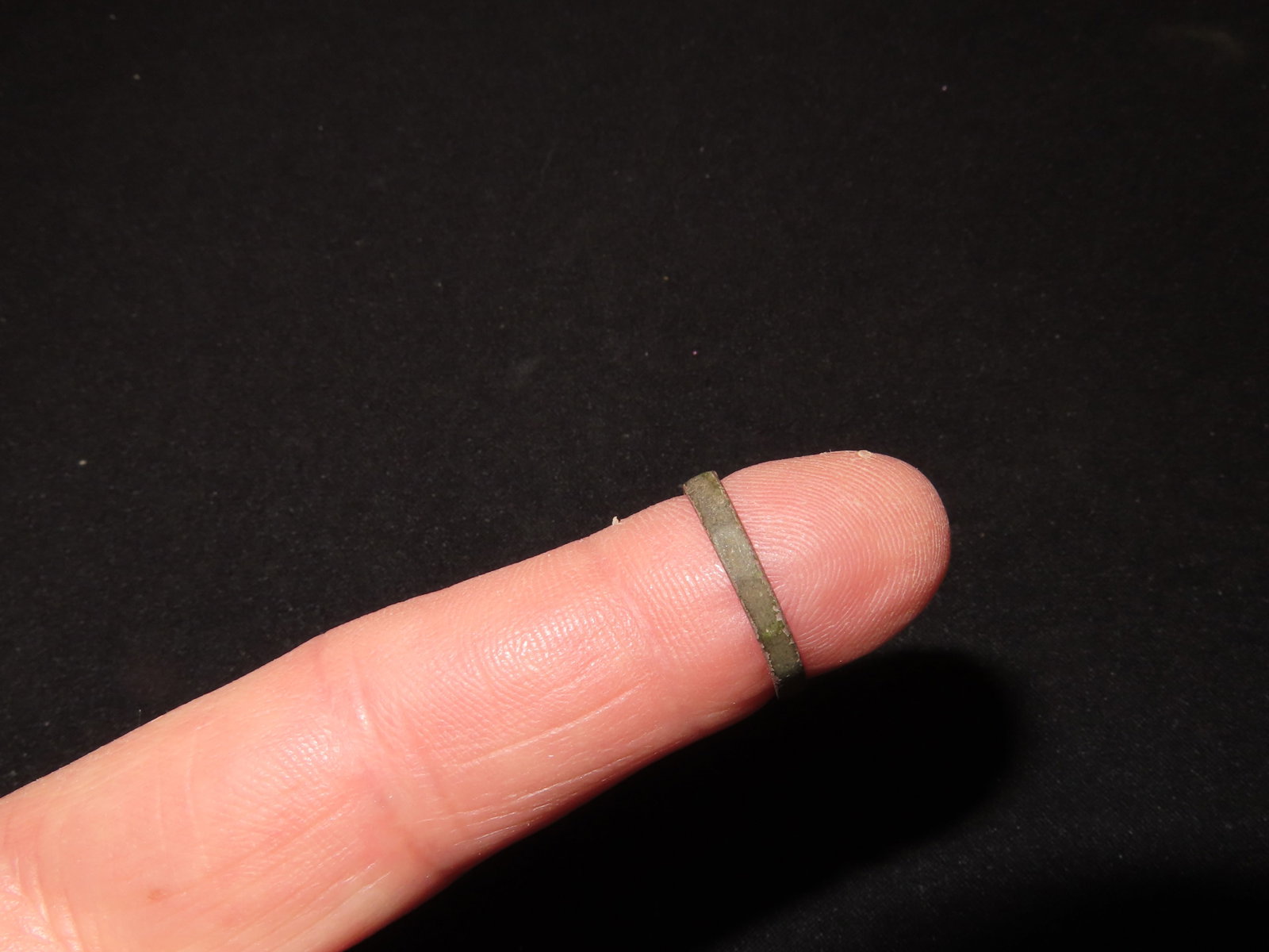 Historic Fur Trade Copper Ring found at Indian Campsite in New York. (1 of 3)