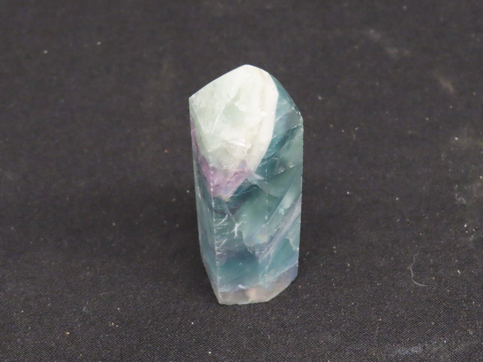 Colorful Fluorspar Crystal Tower, Green & Purple. Amazing Color! (1 of 5)