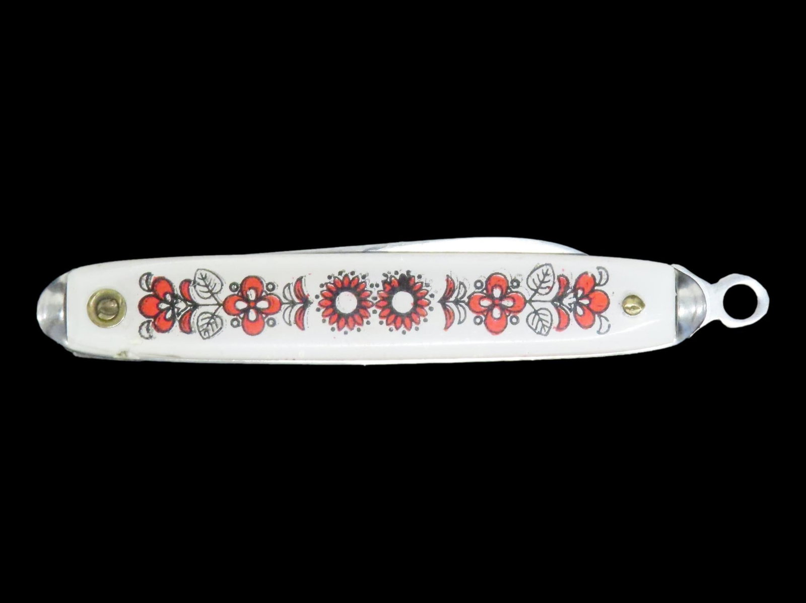 Colorful Vintage Pocket Knife. Single Blade. Brazil (1 of 3)
