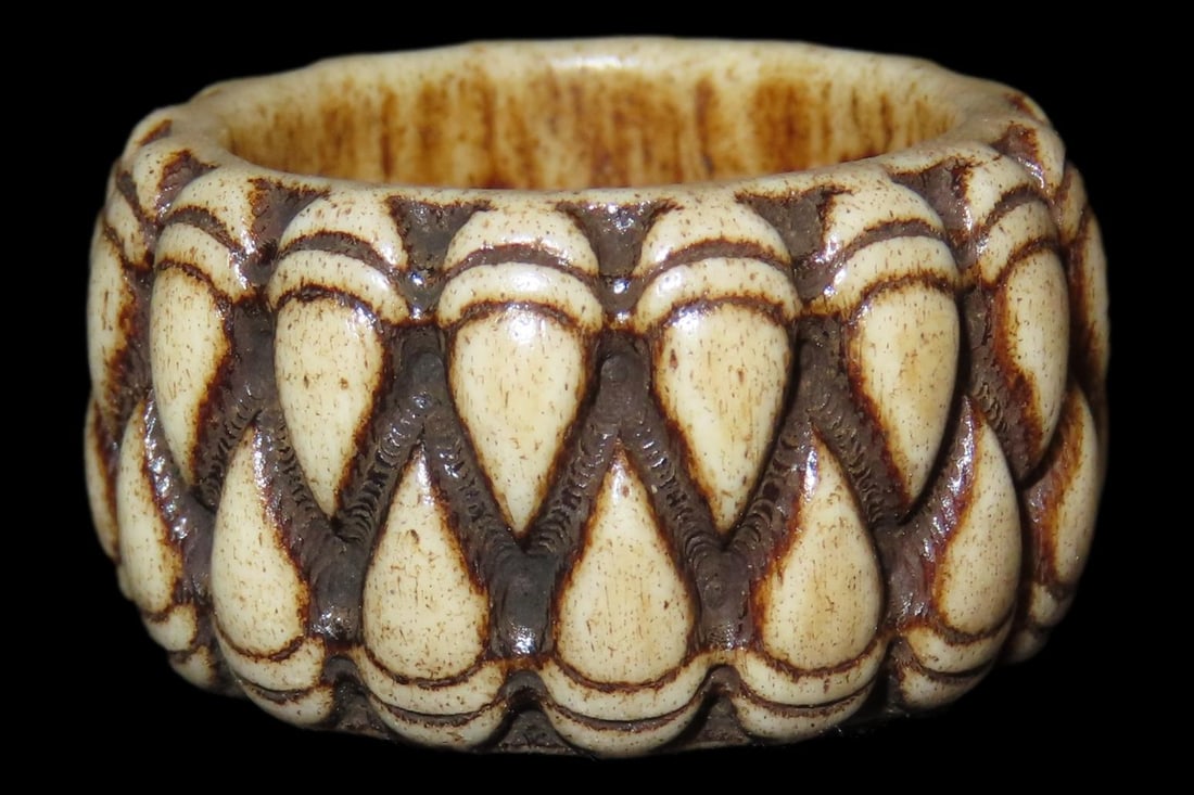Antique Carved Bone Ring (1 of 4)
