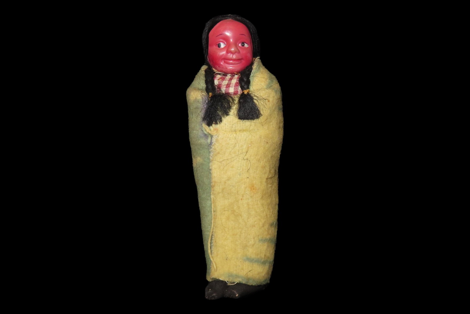 Original Native American Indian Early 1900's Skookum Doll (1 of 5)