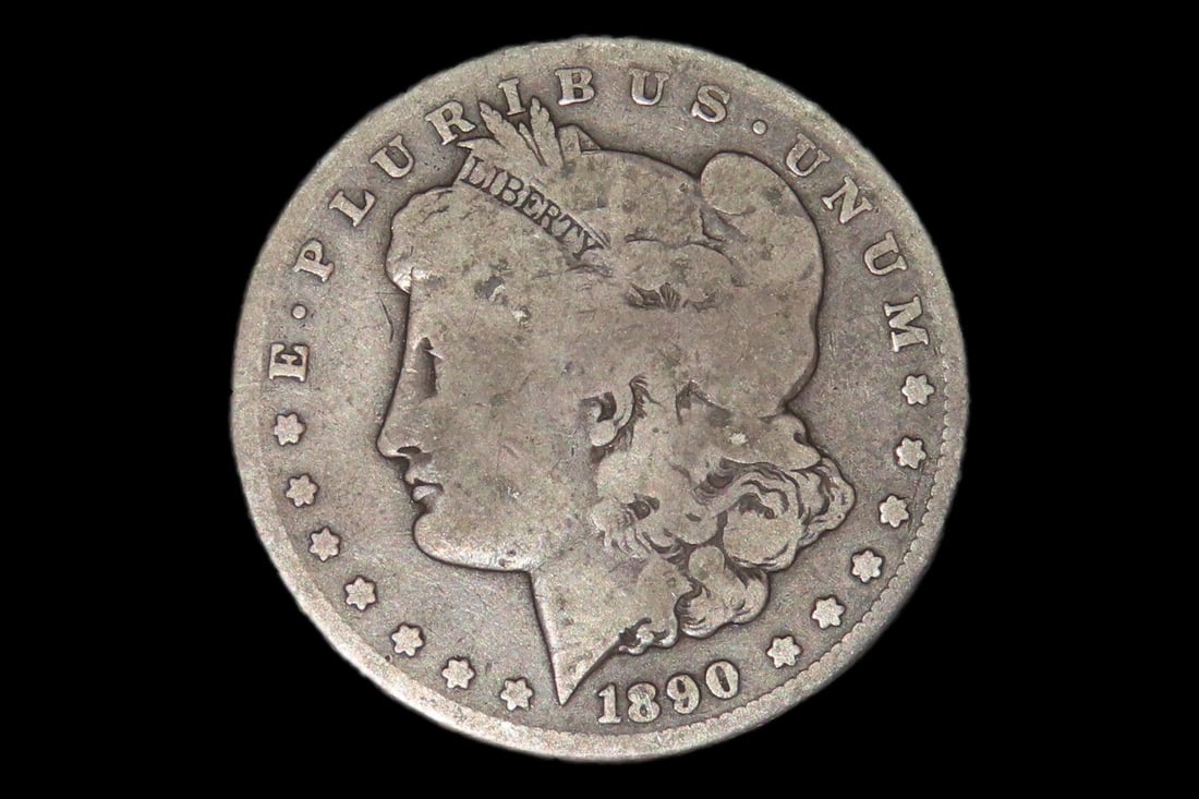 1890 CC Morgan Silver Dollar. Carson City. Nice original coin in Very Good Condition. (1 of 3)