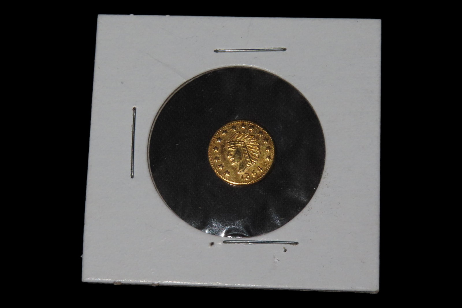 1854 California Gold Rush Era Token / Coin. Exact Gold Content Unknown.: 1854 California Gold Rush Era Token / Coin. Exact Gold Content Unknown.