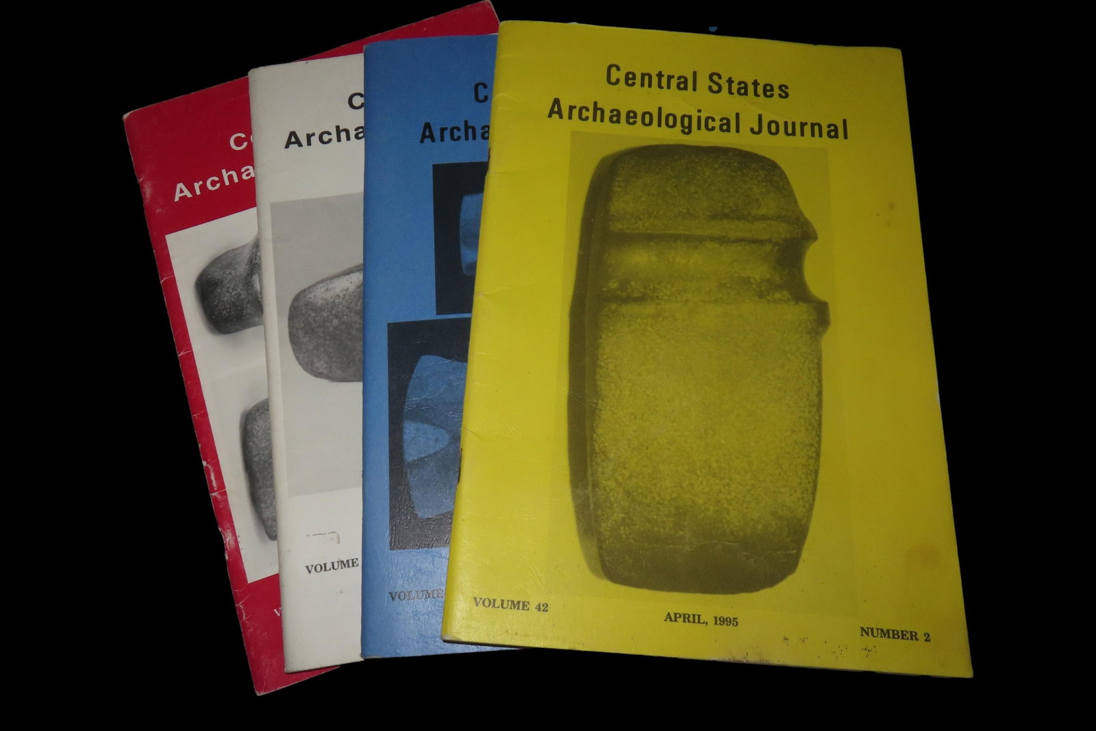 SET OF 4 CENTRAL STATES ARCHAEOLOGICAL JOURNALS FROM THE 1990'S (1 of 7)