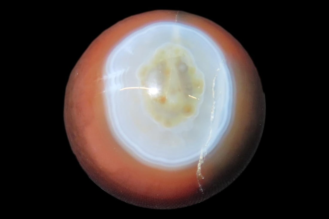 Vintage Agate Marble, Looks like Human Eye Eyaball, Colorful Example (1 of 3)