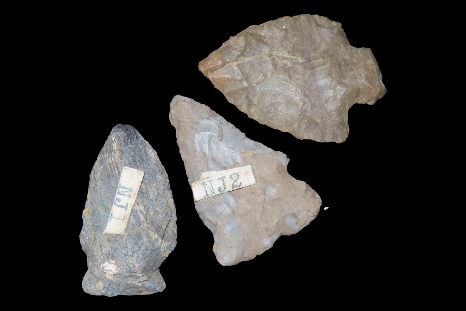 Lot of Arrowheads found in Warren Co. New Jersey. Brewerton Eared, Sylvan Lake / Broadhead, & (1 of 12)