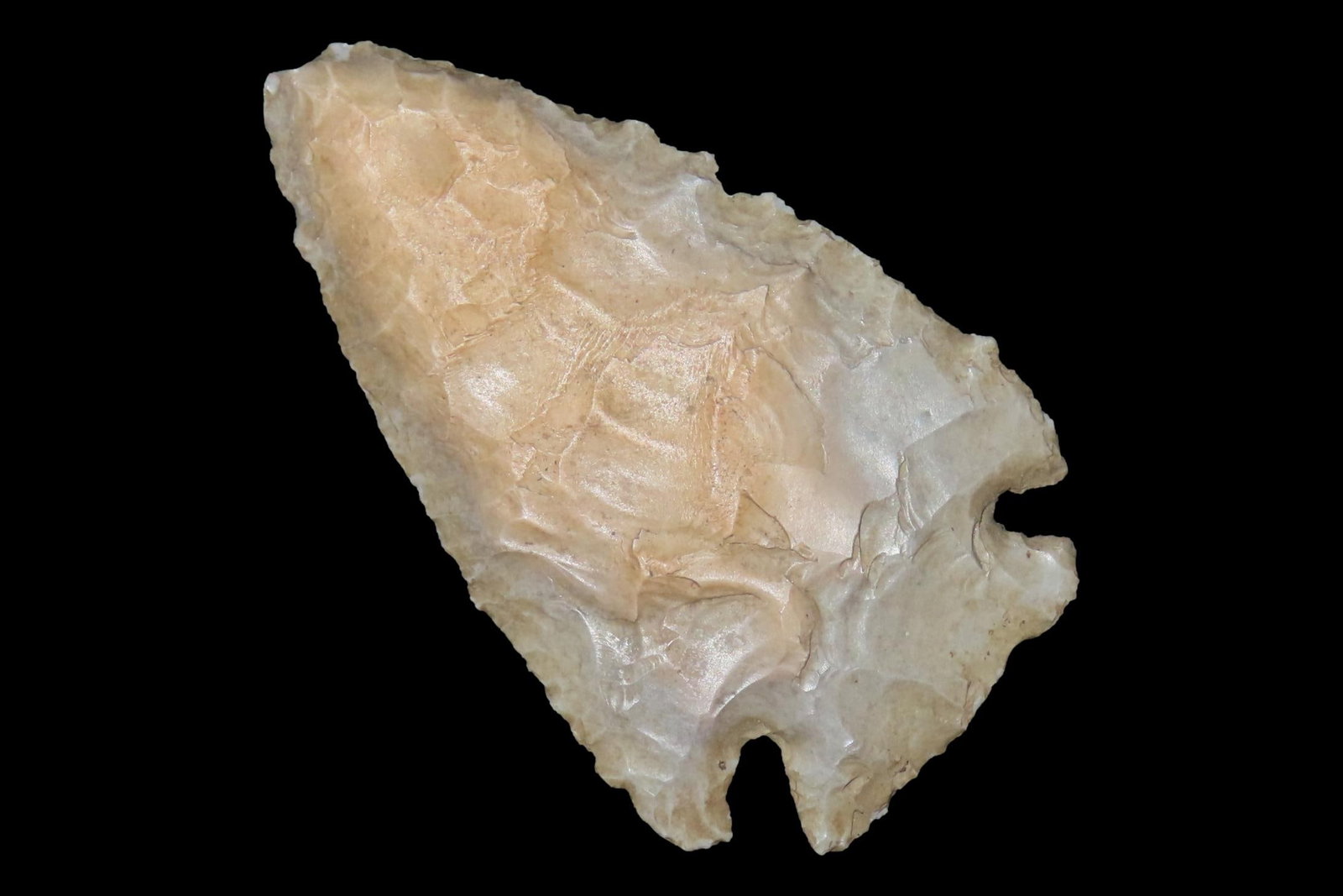 2 3/8" Pulaski Point, Tabular Warsaw Chert, Clark Co., Illinois: 2 3/8" Pulaski Point, Tabular Warsaw Chert, Clark Co., Illinois