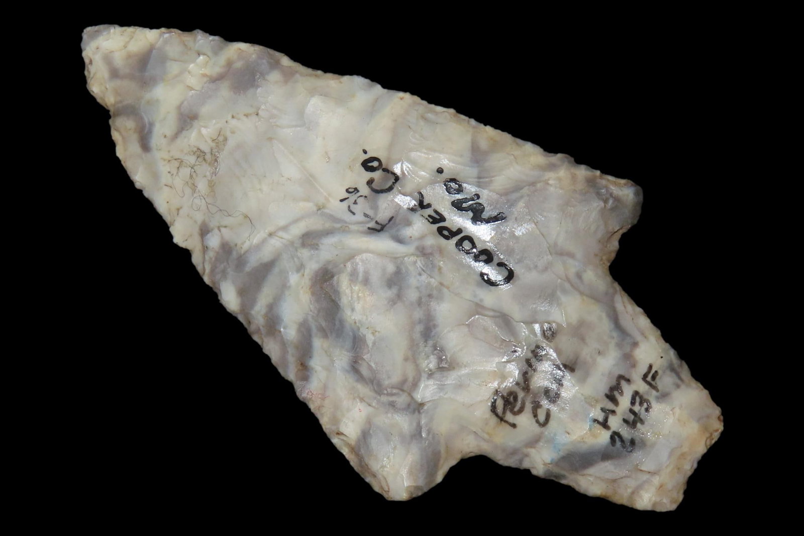 7 3/16" Dickson, Perino COA, Cooper Co., Missouri, Ex. Herb Mangold Collection (1 of 9)