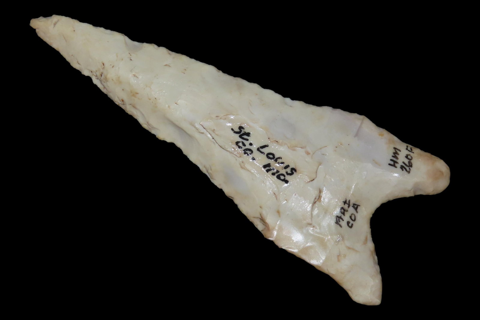 4 1/8" Dalton, American Antiquities COA, St. Louis Co., Missouri, Ex. Herb Mangold Collection: 4 1/8" Dalton, American Antiquities COA, St. Louis Co., Missouri, Ex. Herb Mangold Collection
