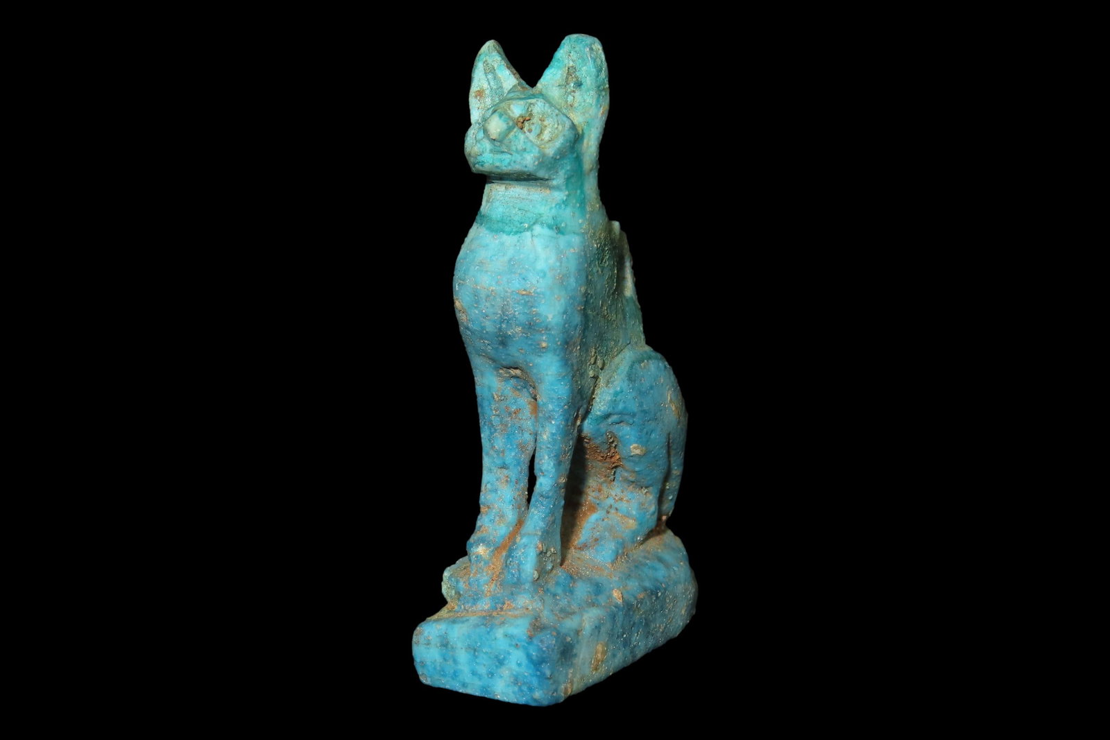 1 3/4" Egyptian Stone Cat, Bastet Amulet, Goddess of Pleasure: 1 3/4" Egyptian Stone Cat, Bastet Amulet, Goddess of Pleasure