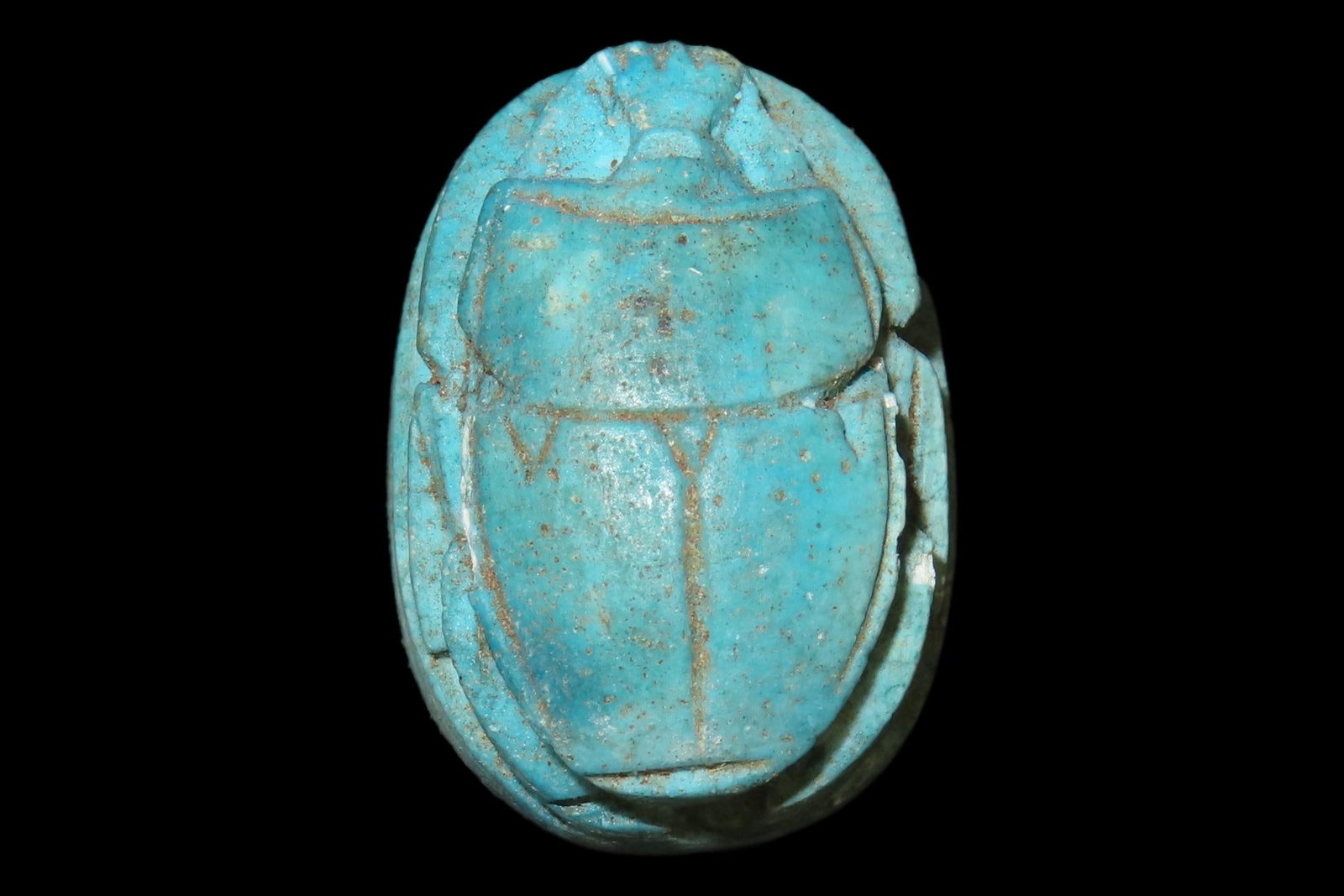 1 1/8" Egyptian Scarab, Inscribed on Bottom, Representing Regeneration and the Eternal Cycle of (1 of 5)