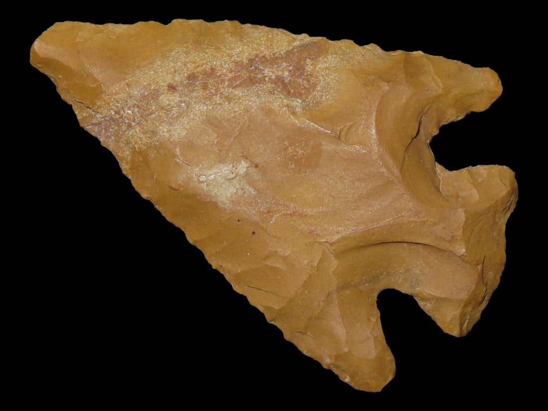2 1/8" Pelican Lake Point, Local Chert, Clay Co., Arkansas, Ex. George Robertson: 2 1/8" Pelican Lake Point, Local Chert, Clay Co., Arkansas, Ex. George Robertson