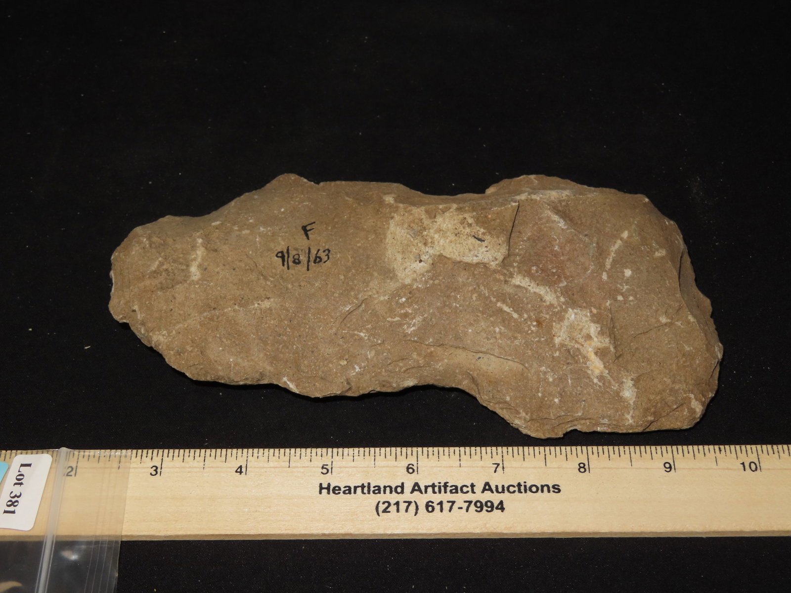 7 3/4" Flint Axe, Kansas - 6