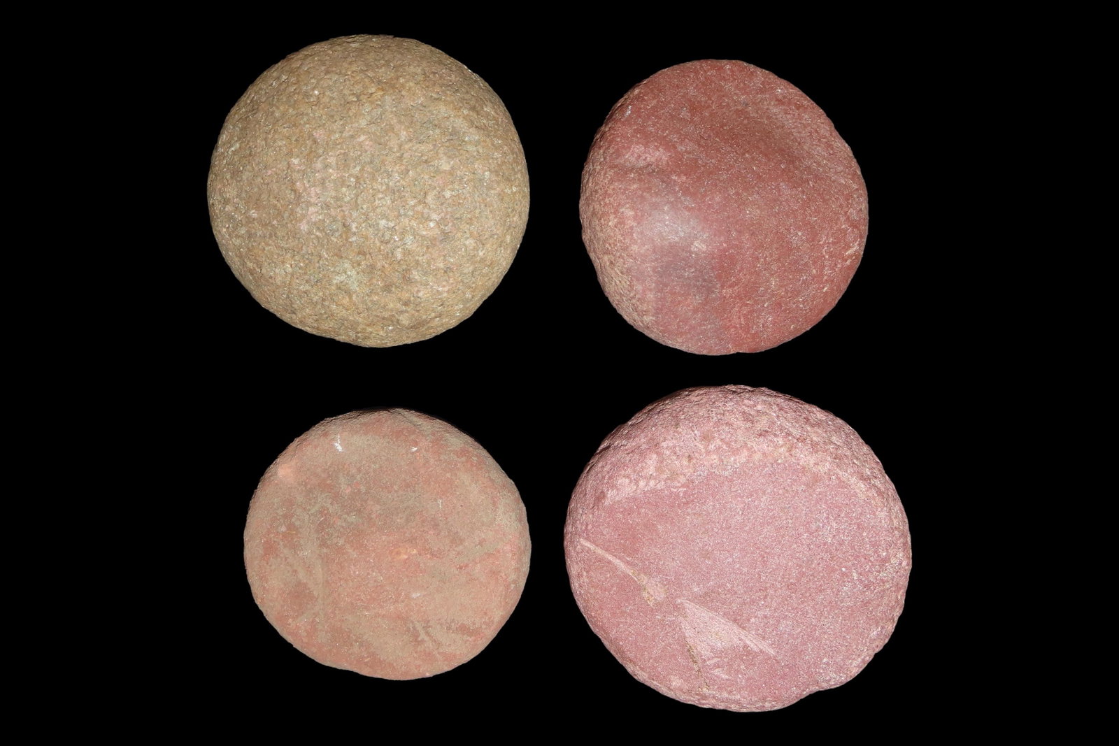 Lot of 4 Disc-Shaped Rocks for Knapping, Kansas (1 of 6)