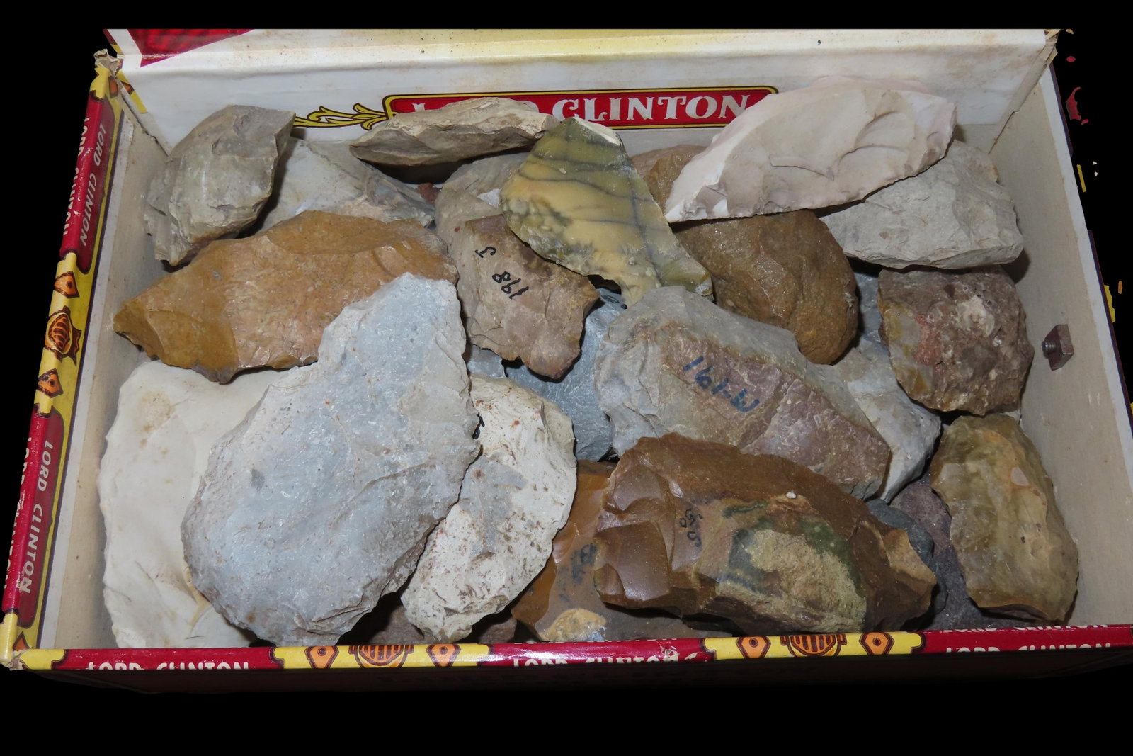 Box Full of Mandan Flint Tools, Found in the Dakotas (1 of 7)
